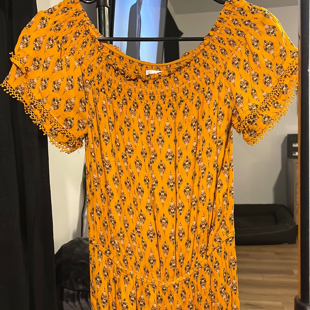 Yellow floral jumpsuit